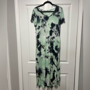 Tie dye Maxi dress with Pockets